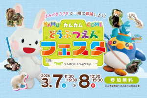 天王寺動物園「はみがきうさぎのカムカムどうぶつえんフェスタ in てんのうじどうぶつえん」